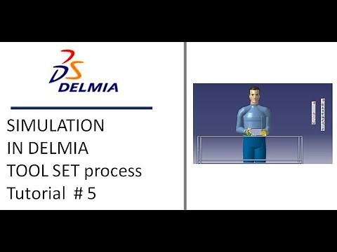 SIMULATION DELMIA Tutorial #5 (human pick and place simulation)