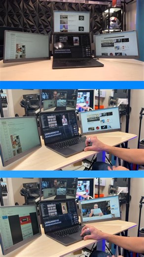 Jose Mufarech Mendizabal on Instagram: "Si buscan productividad aquí les dejo un producto que viene de la compañía KYY el modelo es el X90G incluye 3 monitores más tu pantalla podrías trabajar con 4 pantallas a la vez, realmente otro nivel de trabajo. Monitores #kyy #kyyX90G #ces2026 @kyytech_"