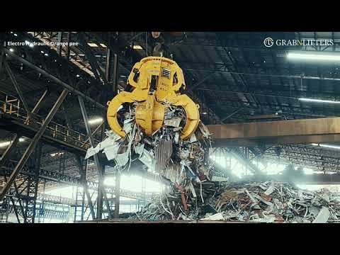 Electro Hydraulic Orange peel scrap Grab - Robust scrap handling Grabber Bucket
