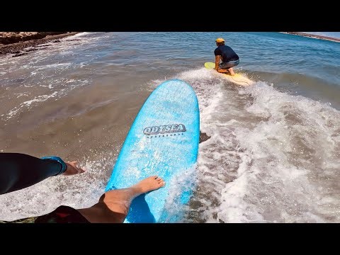 SURFING SMALL WAVES IN BAJA ON THE CATCH SURF 7’0 LOG (RAW POV)