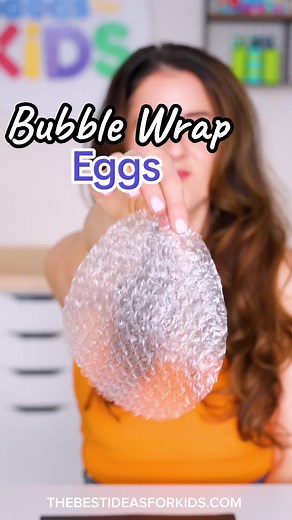 Bubble Wrap Easter Egg Craft for Kids