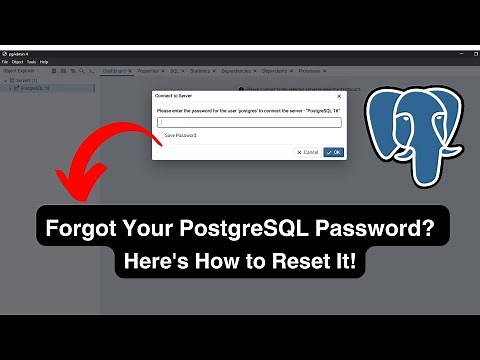 How to Reset Your PostgreSQL Password if Forgotten?