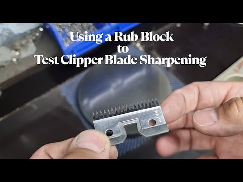 How to Use a Rub Block to Check Clipper Blade Sharpening | Why Hollow Grind Matters ✂️🔍