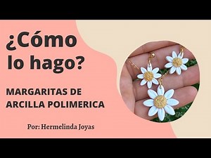 Arcilla polimerica. Como hacer unos pendientes de Margarita. [ SCULPEY,PREMO, FIMO)