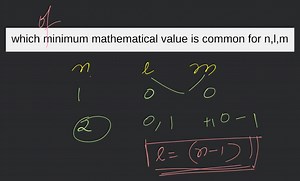 which minimum mathematical value is common for n,l,m... | Filo