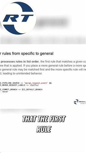 GitLab CI/CD Rules: Order & Complexity for Peak Performance! #shorts
