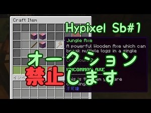【Hypixel】序盤って言ったらこれでしょ！ オークション購入禁止のSkyblock＃1