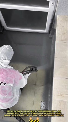 Efficient Waterproofing Spraying Process for a Seamless Barrier #dailywork #waterproofing