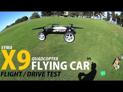 SYMA X9 Flying Car Drone Review - [Flight & Drive Test]