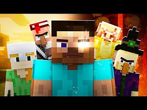 Witch piglin Raid (Minecraft Animation)