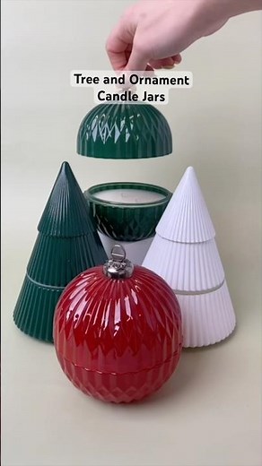 Tree and Ornament Candle Jars | Holiday Decor, DIY Candles, Crafting
