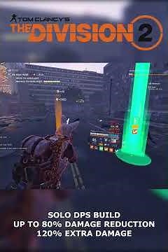 SOLO DPS Build 80% Damage Reduction 120% Extra DAMAGE! #shorts #division #division2 #gaming