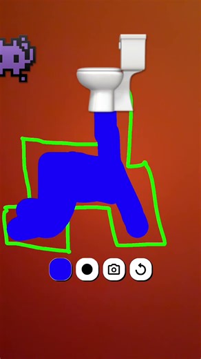 Alien monster 👾 got flown off the toilet ￼￼