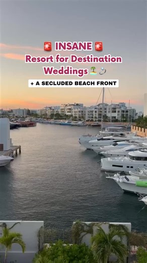 DestinationWeddings.com | Destination Wedding Planning Experts | A secluded beachfront in the heart of Cancun. 😍🌴 If you’re dreaming of a destination wedding, this one needs to be on your list. SLS Playa... | Instagram