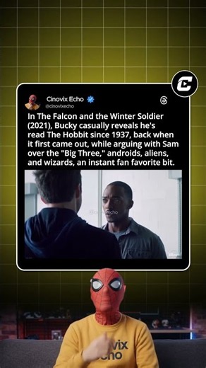 In The Falcon and the Winter Soldier (2021) Sam says every villain is a wizard, alien, or android