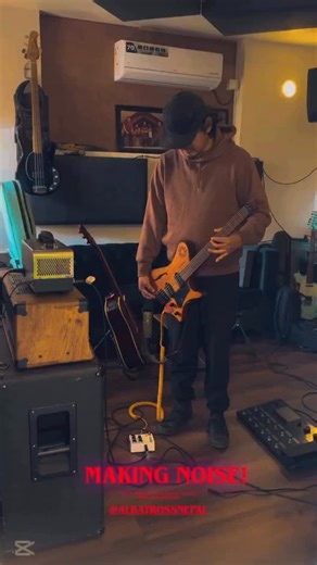 Making noise or making music? Same same but different. #albatrossnepal #diwasG #producerG | Albatross