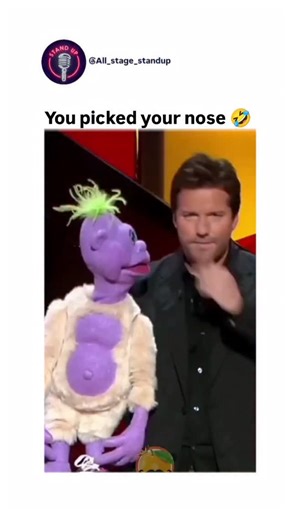 All Stage Standup on Instagram: "Jeff Dunham has explained that the character Peanut simply "popped into his head" one day, and there is no specific real-life origin or inspiration beyond that initial creative spark. According to Dunham, he designed the character in his mind and then described his vision to a puppet maker. The unique purple color was chosen because it is Dunham's favorite color and he could not think of any other famous purple characters at the time of the puppet's creation (whi