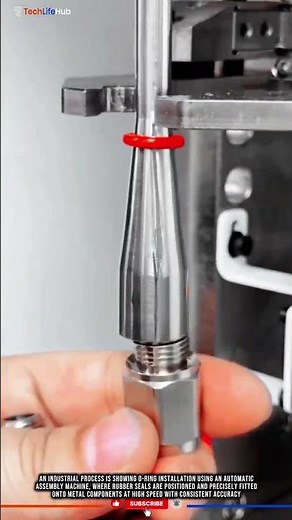 Innovation Automatic O Ring Assembly Machine for Precision Metal Fitting Installation #tech