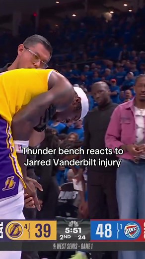 Thunder Bench Reacts to Vanderbilt Injury