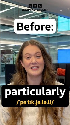 Pronunciation hack – ‘particularly’ 🗣️ #shorts