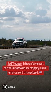 6K views · 223 reactions | Arizona State Troopers are working with the Arizona Governor's Office of Highway Safety and law enforcement partners statewide to step up DUI enforcement this weekend. Impaired driving can have deadly consequences - don’t take the risk! Designate a sober driver, call a rideshare, or find another safe ride home. #DriveSober #AZTroopers #CourteousVigilance | Arizona Department of Public Safety | Facebook