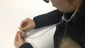 Hearing Aid Listening Stethoscope with Couple Used for Testing BTE, ITE, ITC, CIC