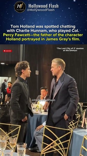 When Tom Holland Met Charlie Hunnam at the Banquet Table #TomHolland, #CharlieHunnam