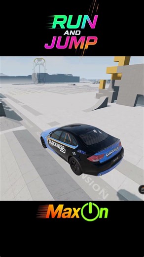 [BeamNG dirve] RUN AND JUMP - #beamngdrive #car #maxon #빔엔지 #빔엔지 드라이브 #destroy #police