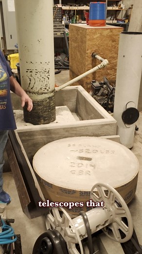 Why would you use a concrete mirror in a telescope?🔭 This piece was actually used at the George Observatory. Here's your tidbit for the day! #astronomy #science #georgeobservatory #hmns | George Observatory