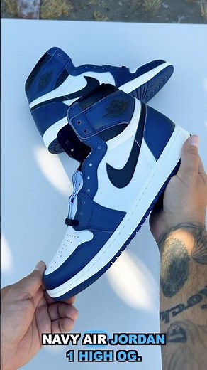 AIR JORDAN 1 HIGH OG MIDNIGHT NAVY IN-HAND LOOK + SHORT REVIEW 👀