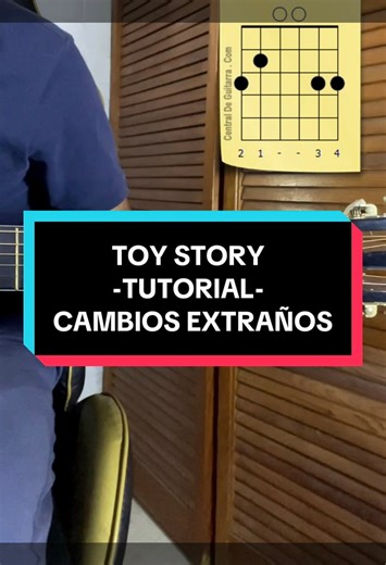 COMO TOCAR CAMBIOS EXTRAÑOS DE TOY STORY! #tutorial #toystory #guitar #Cambiosextraños #disney #acordes #chords #elcuerdas | El Cuerdas