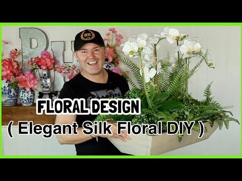 DIY Elegant Silk Floral Arrangement! EASY!/ Ramon At Home Floral Design For Beginners