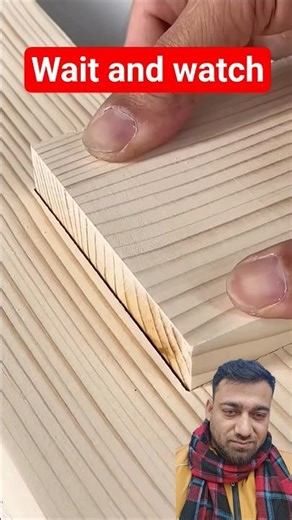 This way of using a dowel to secure wood will surprise you. #woodworking #diy