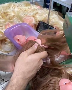 14M views · 38K reactions | The process of sewing doll hair! | Art & Fashion | Facebook