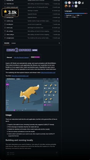 Mesh2Motion assigns animations to any 3D model