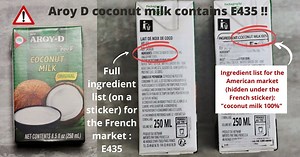 The truth about Aroy D coconut milk ingredients