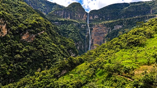 One of the tallest waterfalls in the world hidden in Peru