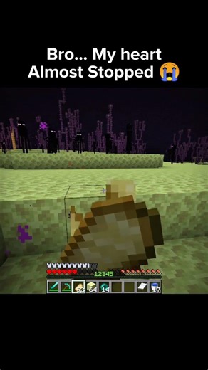 Bro... My heart Almost Stopped 😭 #minecraft #minecrafthumor #memes