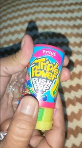 Triple Power PUSH POP CANDY in different flavors #candy #shortvideo #asmr #candyopeningvideo