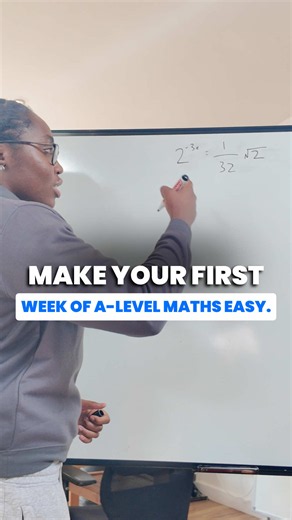 Solve 2^{-3x} = 1/(32√2) — A‑Level Maths Worked Solution