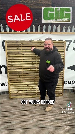 Double Slatted Fence Panels October Sale Now