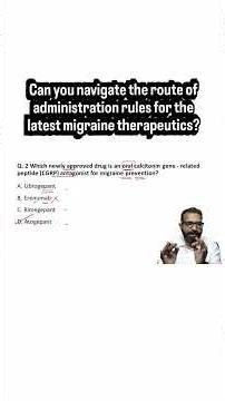 Which gepant prevents migraines best #medicalquiz