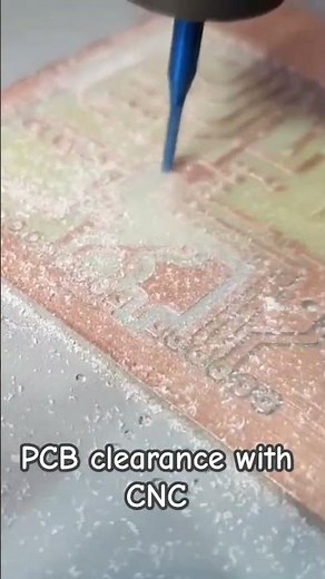 PCB with CNC machine. #pcb #cnc