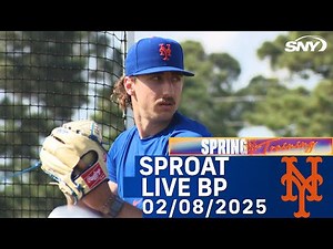 Mets prospect Brandon Sproat preps for 2025 season with a live BP session in Port St. Lucie | SNY