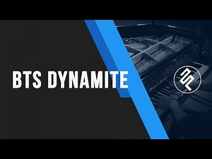 BTS - Dynamite Piano Cover Instrumental - Chord Lyric Tutorial