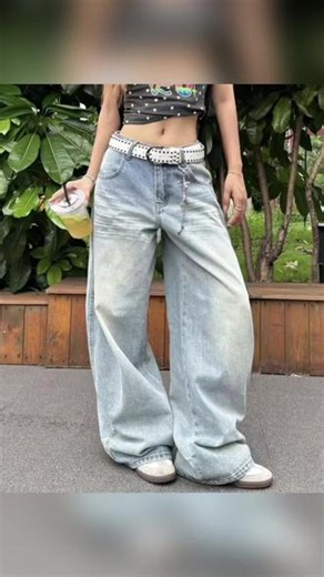 美式复古弯刀牛仔裤女2026夏季新款大码胖mm宽松显瘦设计感阔腿裤#阔腿裤#显瘦阔腿裤#时尚牛仔裤#好物分享#宽松显瘦牛仔裤@DOU 小助手 @DOU 上热门