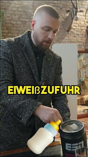 KOLLEGAH TRINKT SEIN ESN-EIWEISS – PROTEINLADUNG WIE EIN BOSS! 💪🥤