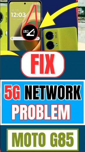 How to Fix 5G Network Problem On Motorola Moto G85 5G #motog85 #shorts #networkproblem