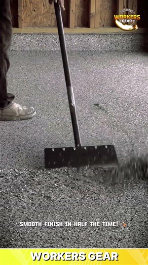 Heavy-Duty Concrete Rake Tool for Spreading and Leveling Fresh Mix in Indoor Construction