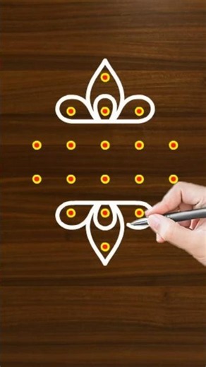 Simple padi kolam designs #dailyrangoli #rangoli #shorts #shortsfeed #ytshorts #kolam #muggulu #yt